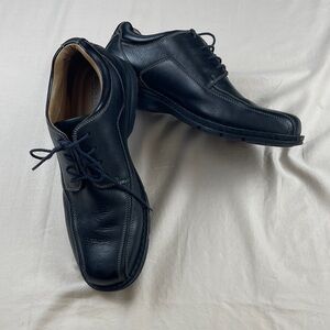 Dockers Black Leather Lace-Up Dress Casual Oxfords